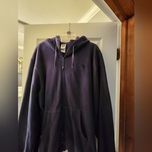 Mens Northface Zip logo Hoodie